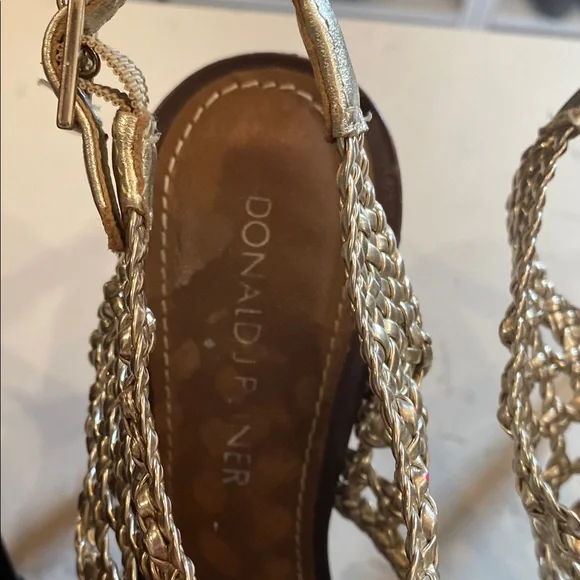 ⚡️3 for $15⚡️ bundle of Donald J. Pliner Black and Gold Heels size 5-Preloved - Picture 3 of 16